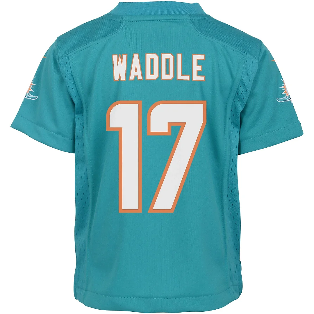 Zennovawear Jaylen Waddle Miami Dolphins Infant Team Player Game Jersey - Aqua