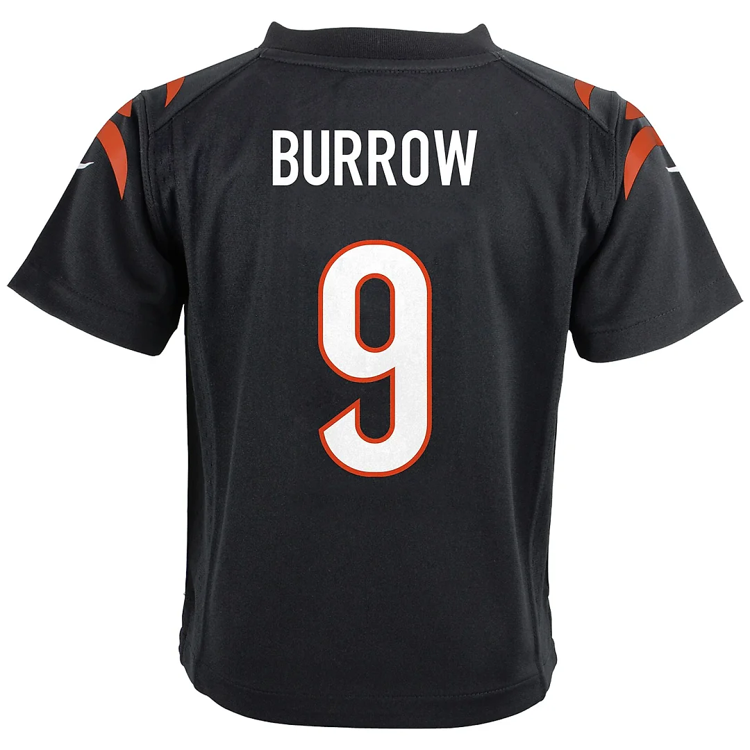 Zennovawear Joe Burrow Cincinnati Bengals Infant Team Player Game Jersey - Black