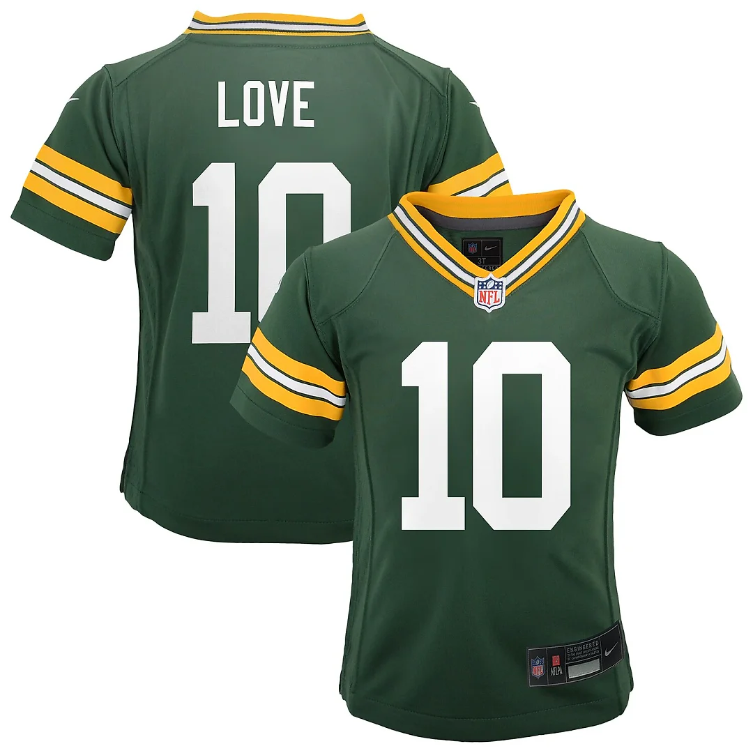 Zennovawear Jordan Love Green Bay Packers Infant Game Jersey - Green