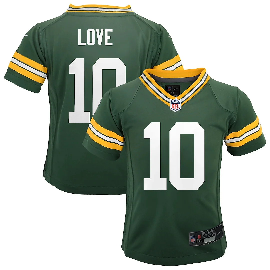Zennovawear Jordan Love Green Bay Packers Infant Game Jersey - Green
