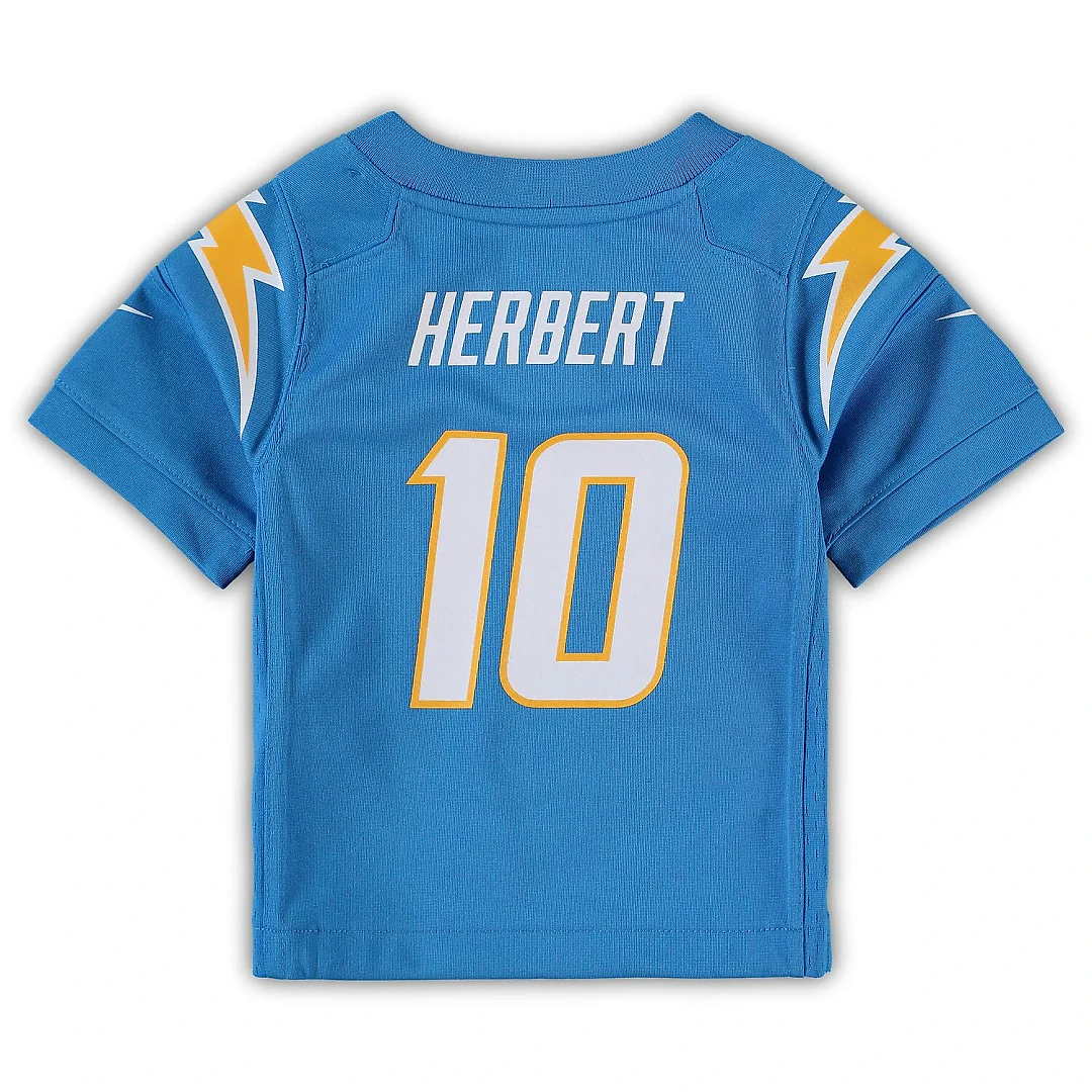 Zennovawear Justin Herbert Los Angeles Chargers Infant Team Player Game Jersey - Powder Blue