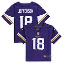 Zennovawear Justin Jefferson Minnesota Vikings Infant Team Player Game Jersey - Purple
