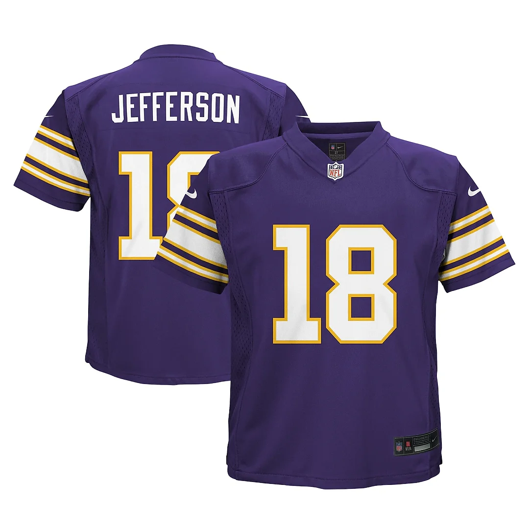 Zennovawear Justin Jefferson Minnesota Vikings Infant Alternate Player Game Jersey - Purple