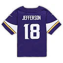 Zennovawear Justin Jefferson Minnesota Vikings Infant Team Player Game Jersey - Purple