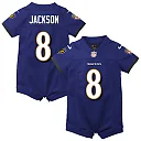 Zennovawear Lamar Jackson Baltimore Ravens Infant Romper Jersey - Purple