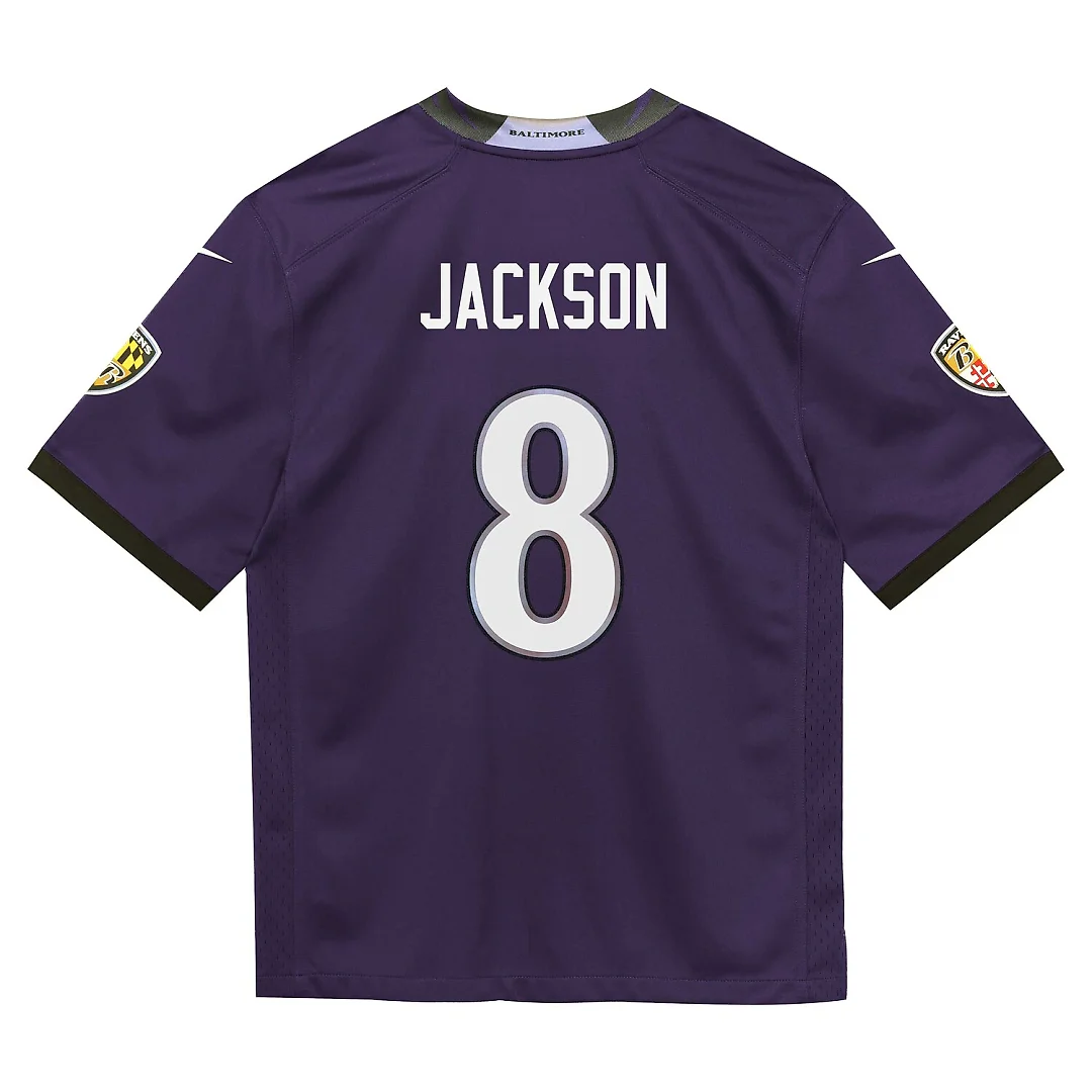 Zennovawear Lamar Jackson Baltimore Ravens Infant Team Game Jersey - Purple
