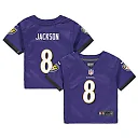 Zennovawear Lamar Jackson Baltimore Ravens Infant Team Player Game Jersey - Purple