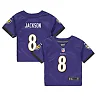 Zennovawear Lamar Jackson Baltimore Ravens Infant Team Player Game Jersey - Purple