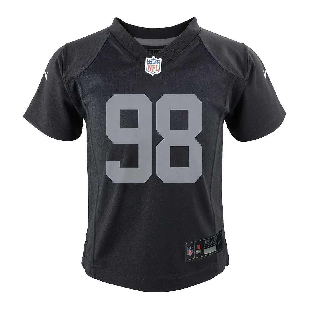 Zennovawear Maxx Crosby Las Vegas Raiders Infant Team Player Game Jersey - Black