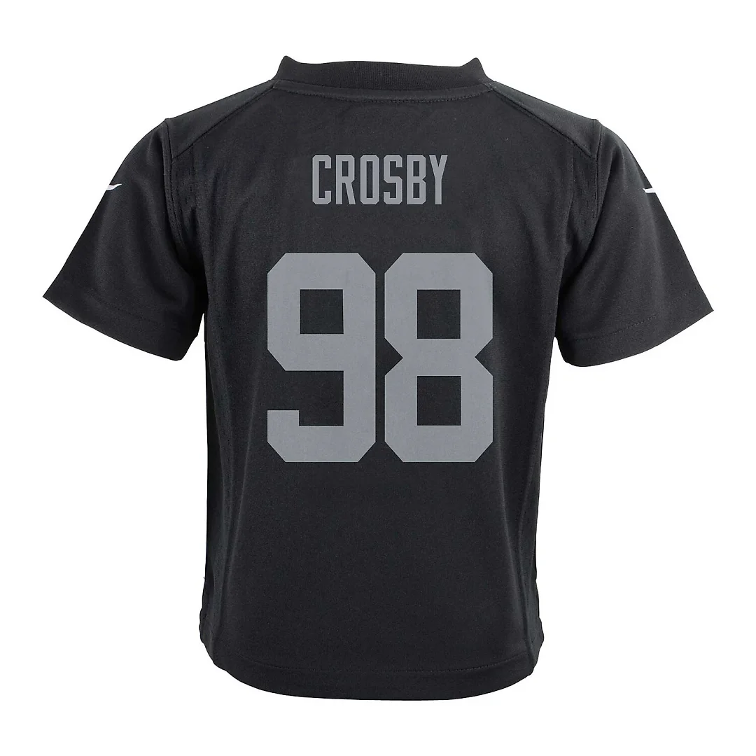 Zennovawear Maxx Crosby Las Vegas Raiders Infant Team Player Game Jersey - Black