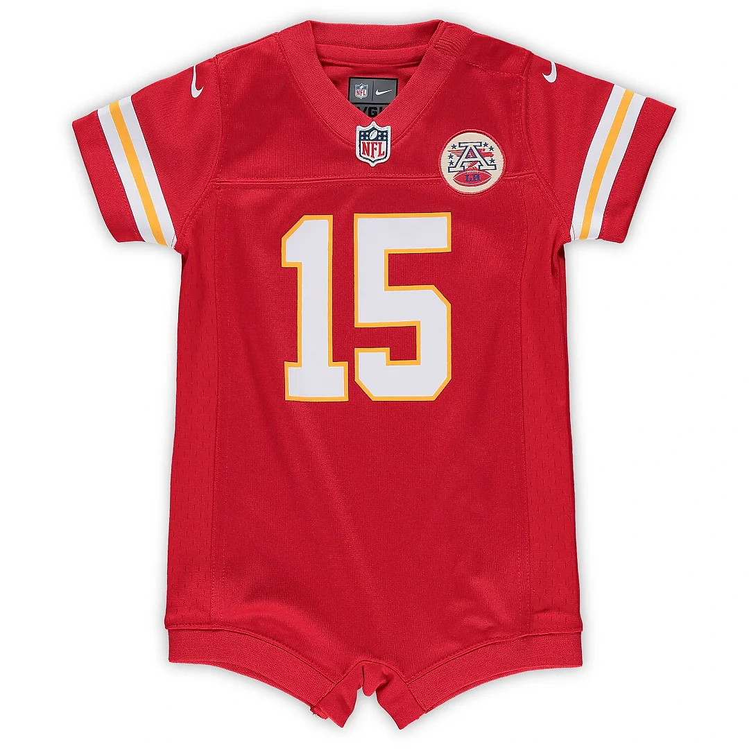 Zennovawear Patrick Mahomes Kansas City Chiefs Infant Romper Jersey - Red