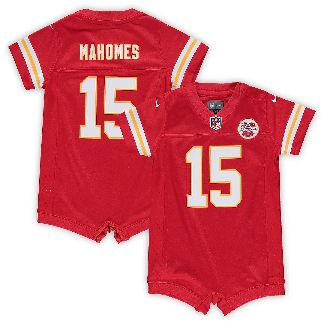 Zennovawear Patrick Mahomes Kansas City Chiefs Infant Romper Jersey - Red