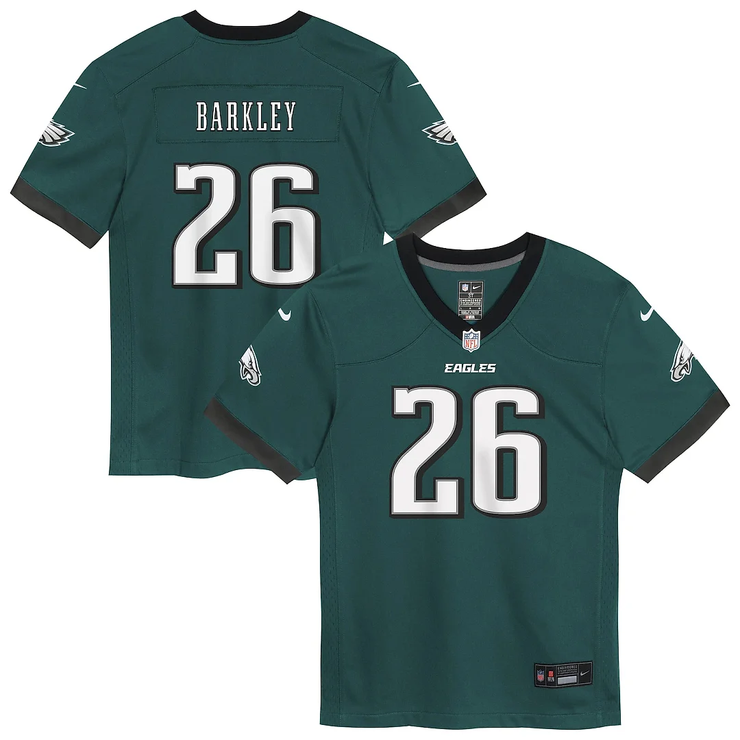 Zennovawear Saquon Barkley Philadelphia Eagles Infant Team Player Game Jersey - Midnight Green