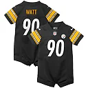 Zennovawear T.J. Watt Pittsburgh Steelers Infant Game Romper Jersey - Black