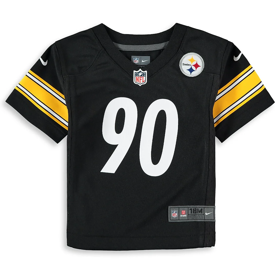 Zennovawear T.J. Watt Pittsburgh Steelers Infant Team Player Game Jersey - Black