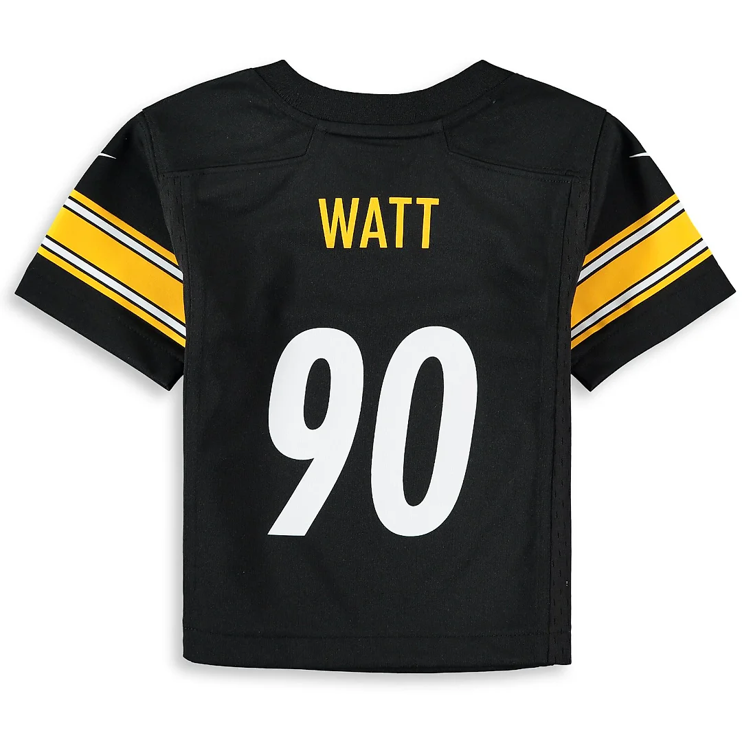Zennovawear T.J. Watt Pittsburgh Steelers Infant Team Player Game Jersey - Black