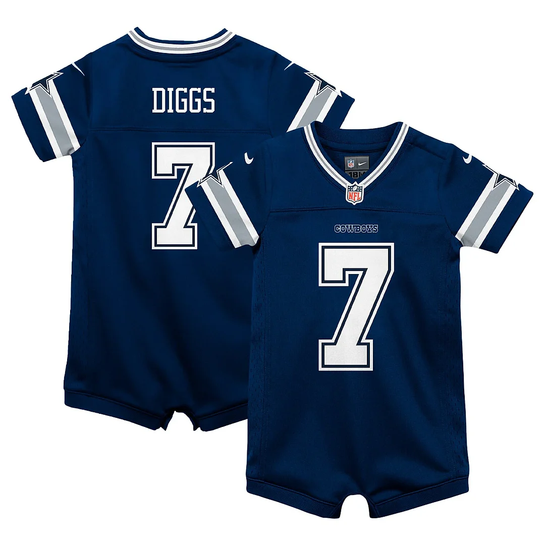 Zennovawear Trevon Diggs Dallas Cowboys Infant Game Romper Jersey - Navy