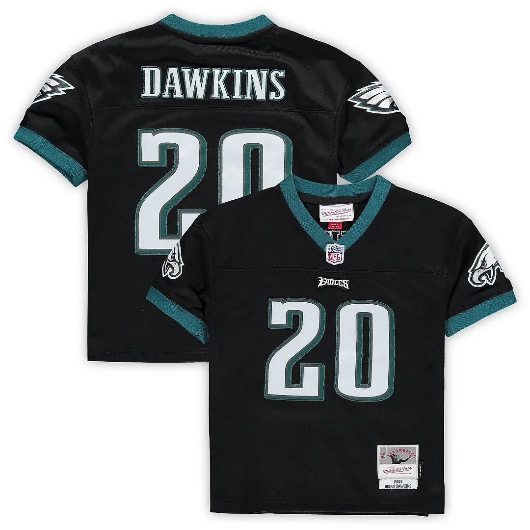 Zennovawear Infant Philadelphia Eagles Brian Dawkins Mitchell & Ness Black 2004 Retired Legacy Jersey