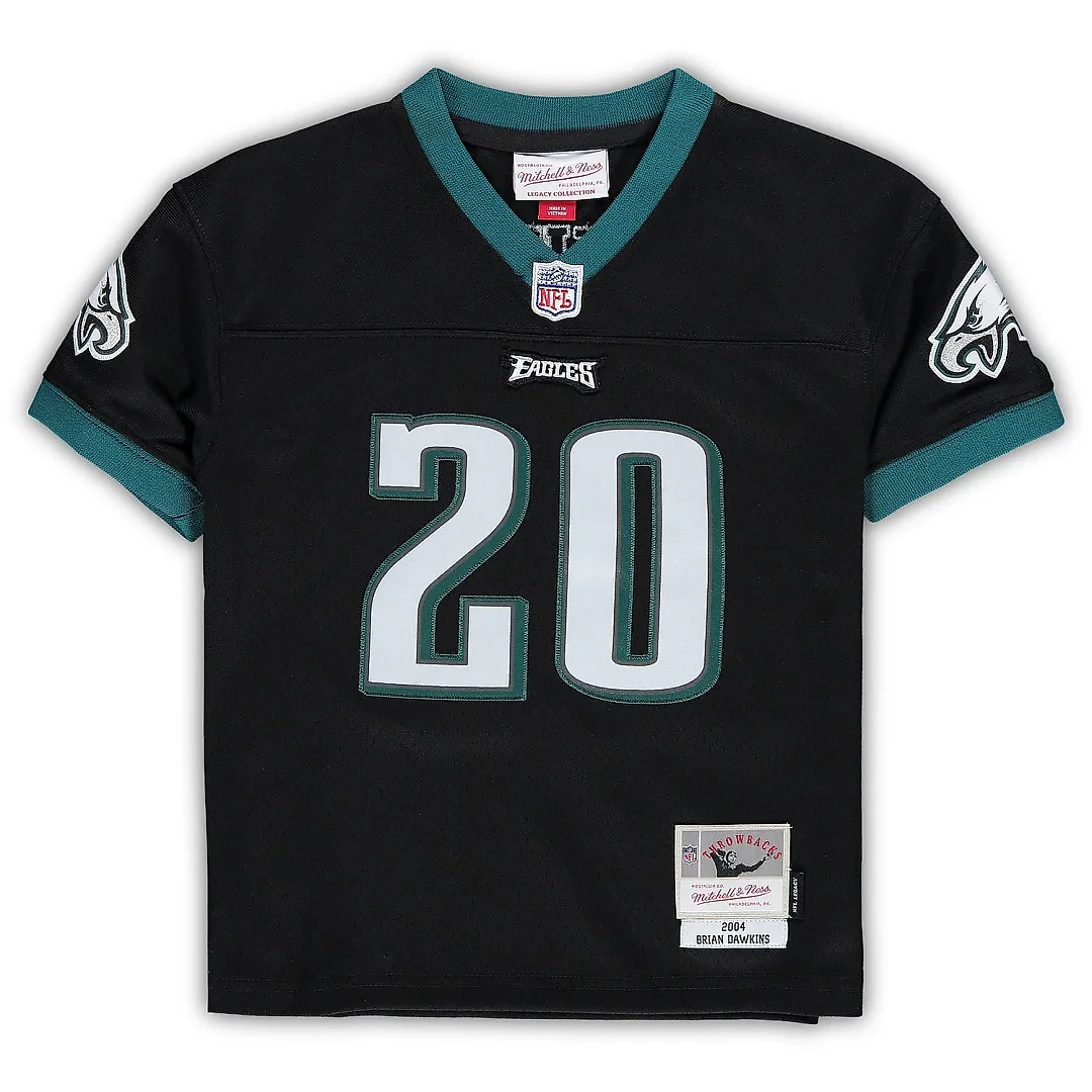 Zennovawear Infant Philadelphia Eagles Brian Dawkins Mitchell & Ness Black 2004 Retired Legacy Jersey