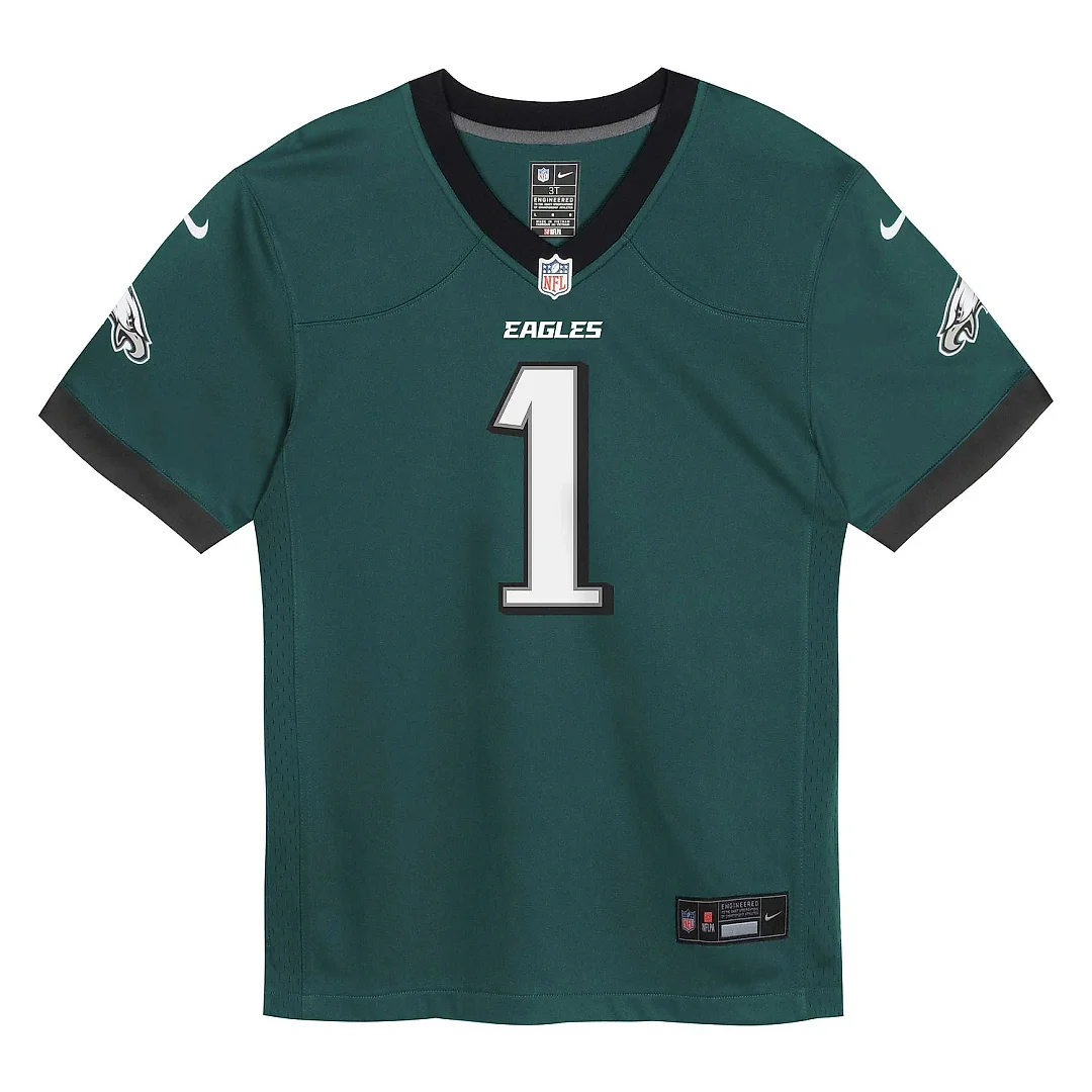 Zennovawear Infant Philadelphia Eagles Jalen Hurts Midnight Green Game Jersey