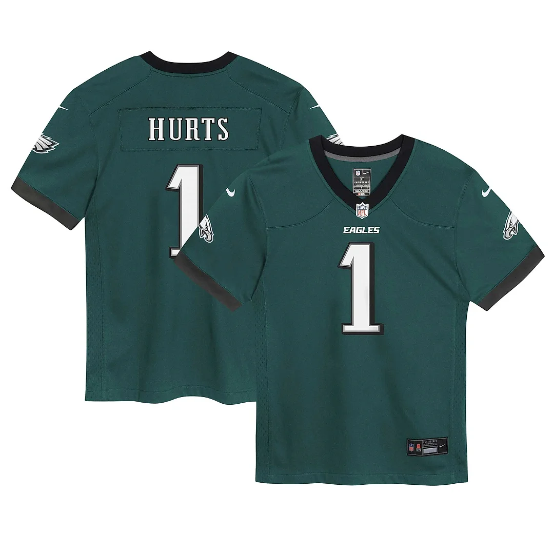 Zennovawear Infant Philadelphia Eagles Jalen Hurts Midnight Green Game Jersey