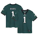 Zennovawear Infant Philadelphia Eagles Jalen Hurts Midnight Green Game Jersey