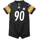 Zennovawear Infant Pittsburgh Steelers T.J. Watt Black Game Romper Jersey