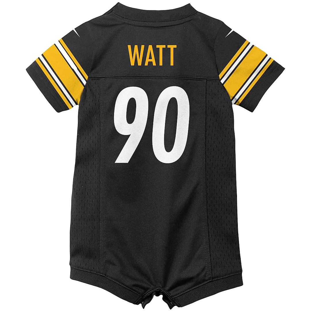 Zennovawear Infant Pittsburgh Steelers T.J. Watt Black Game Romper Jersey