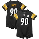 Zennovawear Infant Pittsburgh Steelers T.J. Watt Black Game Romper Jersey