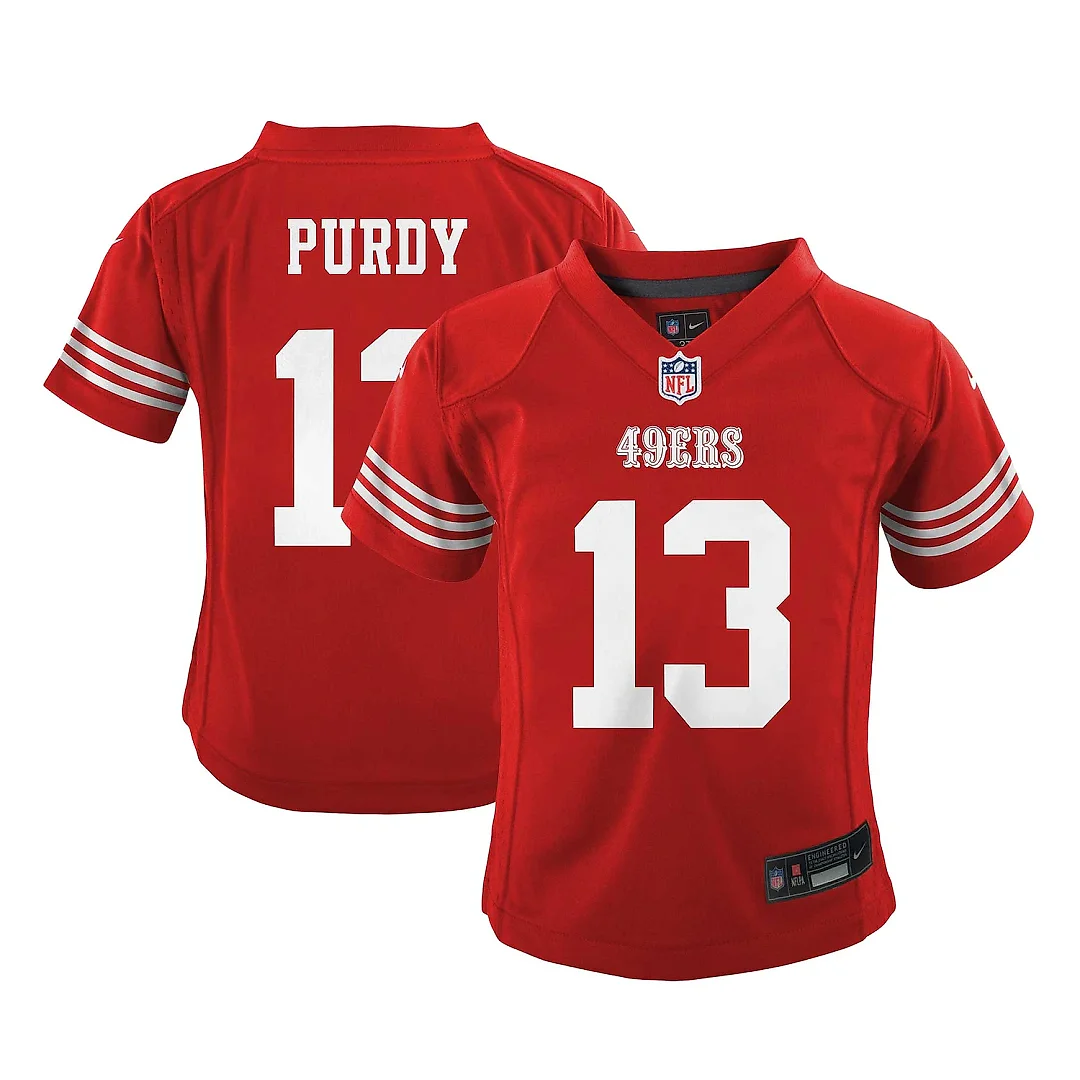 Zennovawear Infant San Francisco 49ers Brock Purdy Scarlet Team Player Game Jersey