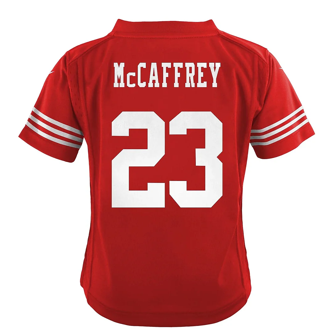 Zennovawear Infant San Francisco 49ers Christian McCaffrey Scarlet Team Player Game Jersey