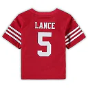 Zennovawear Infant San Francisco 49ers Trey Lance Scarlet Player Game Jersey