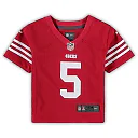 Zennovawear Infant San Francisco 49ers Trey Lance Scarlet Player Game Jersey