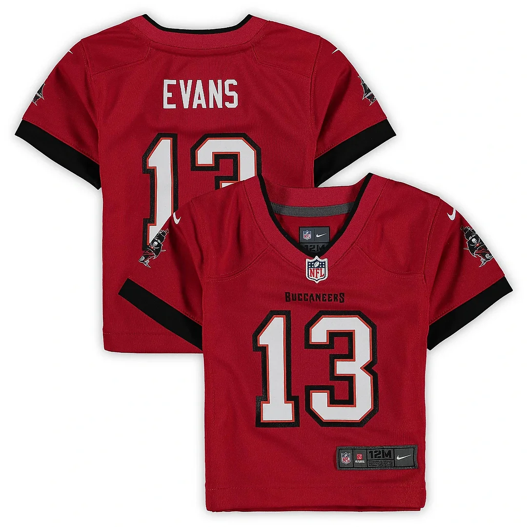 Zennovawear Infant Tampa Bay Buccaneers Mike Evans Red Game Jersey