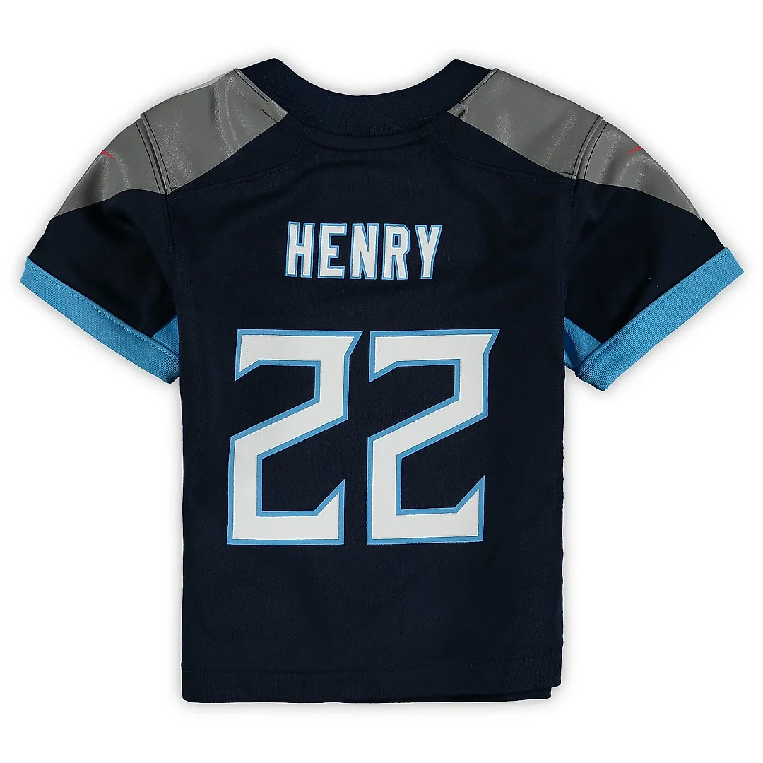 Zennovawear Infant Tennessee Titans Derrick Henry Navy Game Jersey