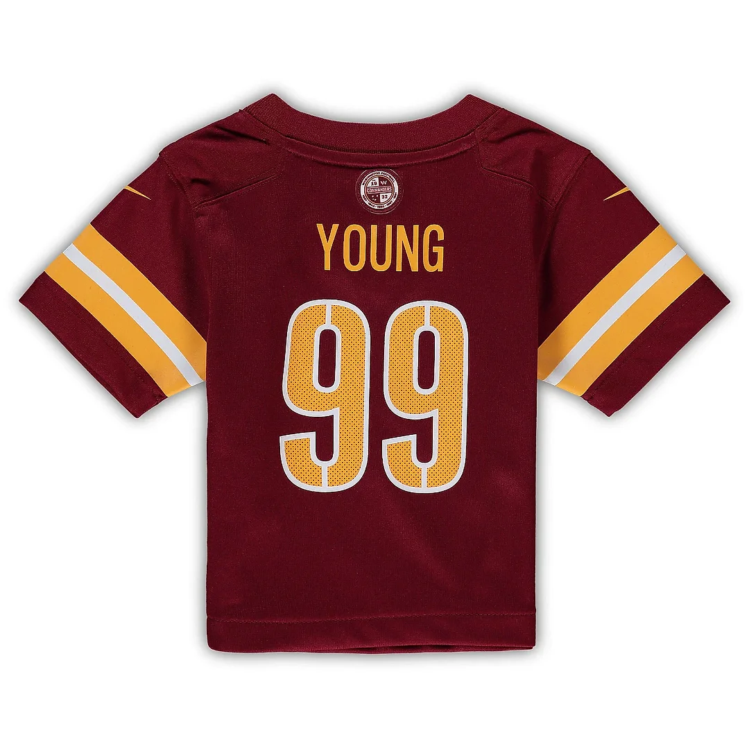 Zennovawear Infant Washington Commanders Chase Young Burgundy Game Jersey