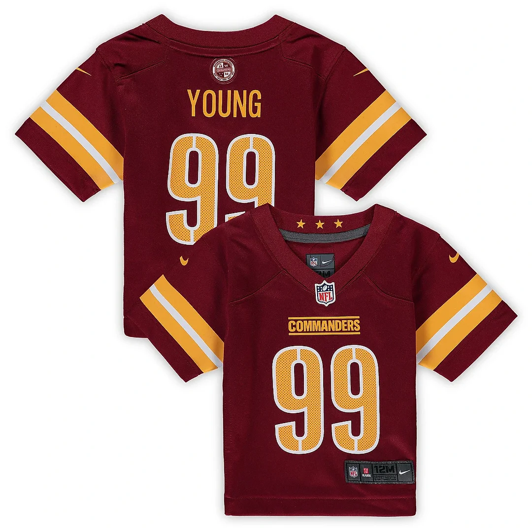 Zennovawear Infant Washington Commanders Chase Young Burgundy Game Jersey