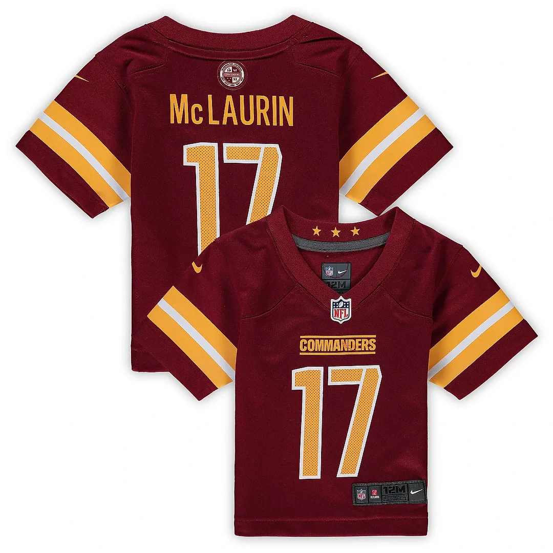 Zennovawear Infant Washington Commanders Terry McLaurin Burgundy Player Game Jersey