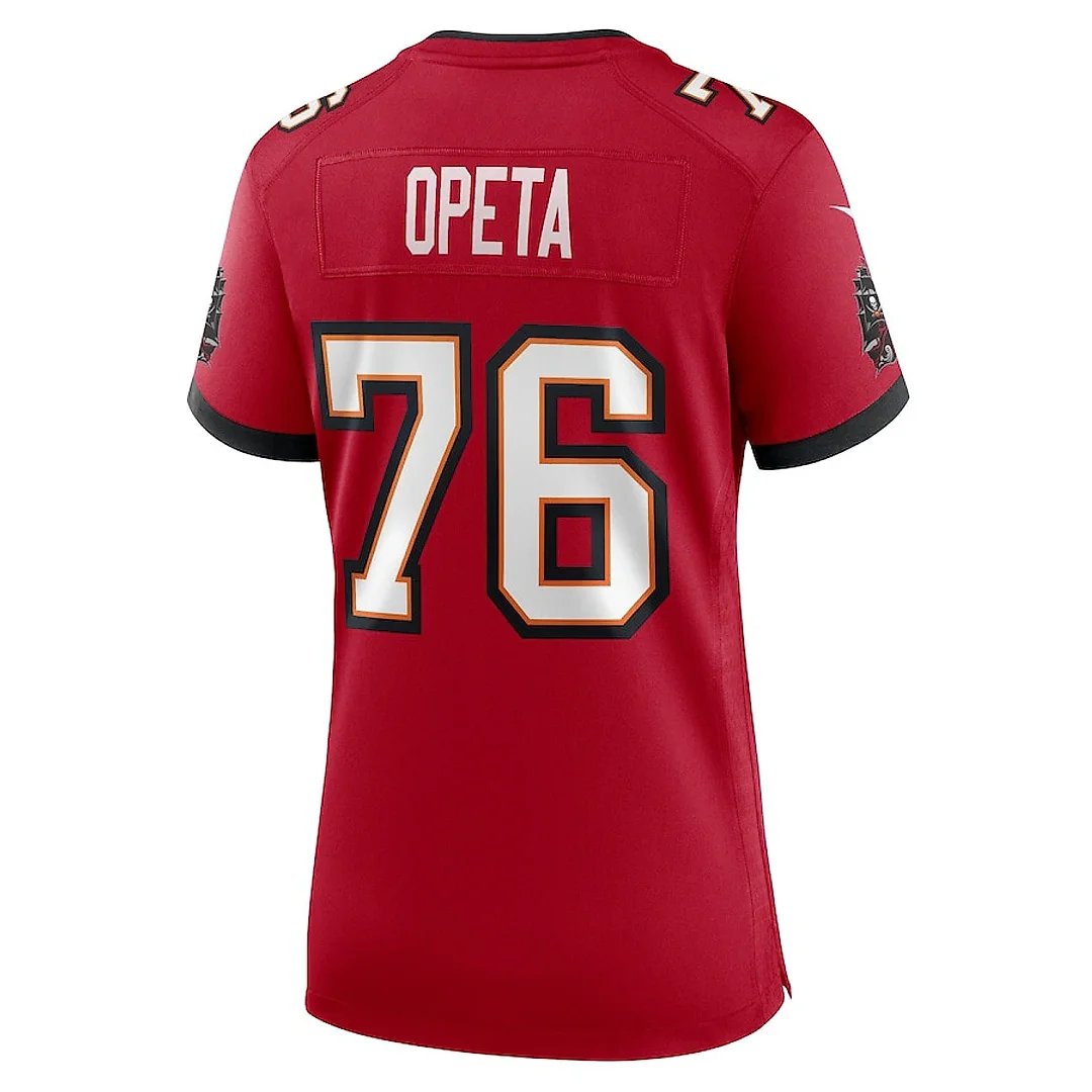 Zennovawear Iosua Opeta 76 Tampa Bay Buccaneers Women's Game Jersey - Red