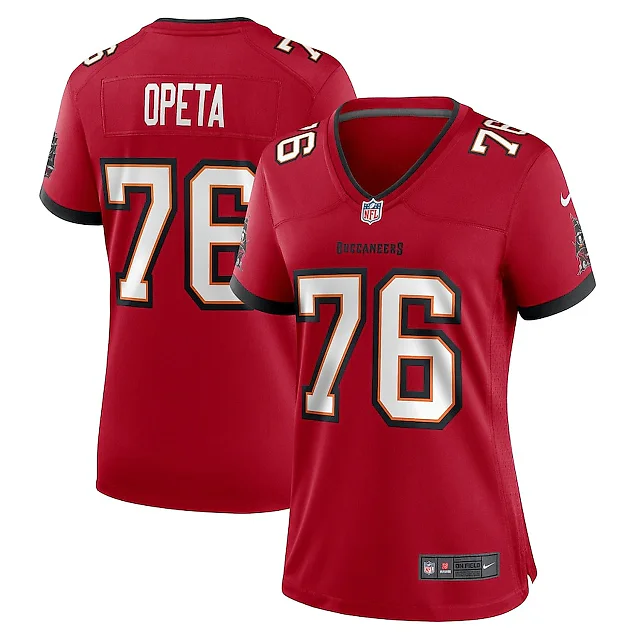 Zennovawear Iosua Opeta 76 Tampa Bay Buccaneers Women's Game Jersey - Red