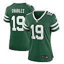Zennovawear Irvin Charles 19 New York Jets Women's Team Game Jersey - Legacy Green
