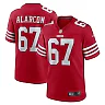 Zennovawear Isaac Alarcon 67 San Francisco 49ers Team Game Men Jersey - Scarlet
