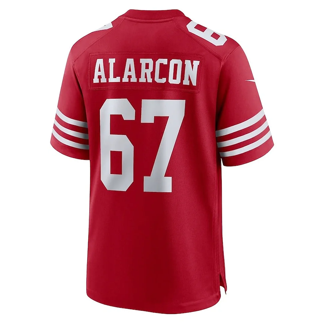 Zennovawear Isaac Alarcon 67 San Francisco 49ers Team Game Men Jersey - Scarlet