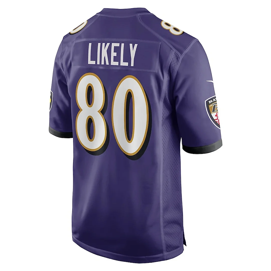 Zennovawear Isaiah Likely 80 Baltimore Ravens Team Game Men Jersey - Purple