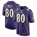 Zennovawear Isaiah Likely 80 Baltimore Ravens Team Game Men Jersey - Purple