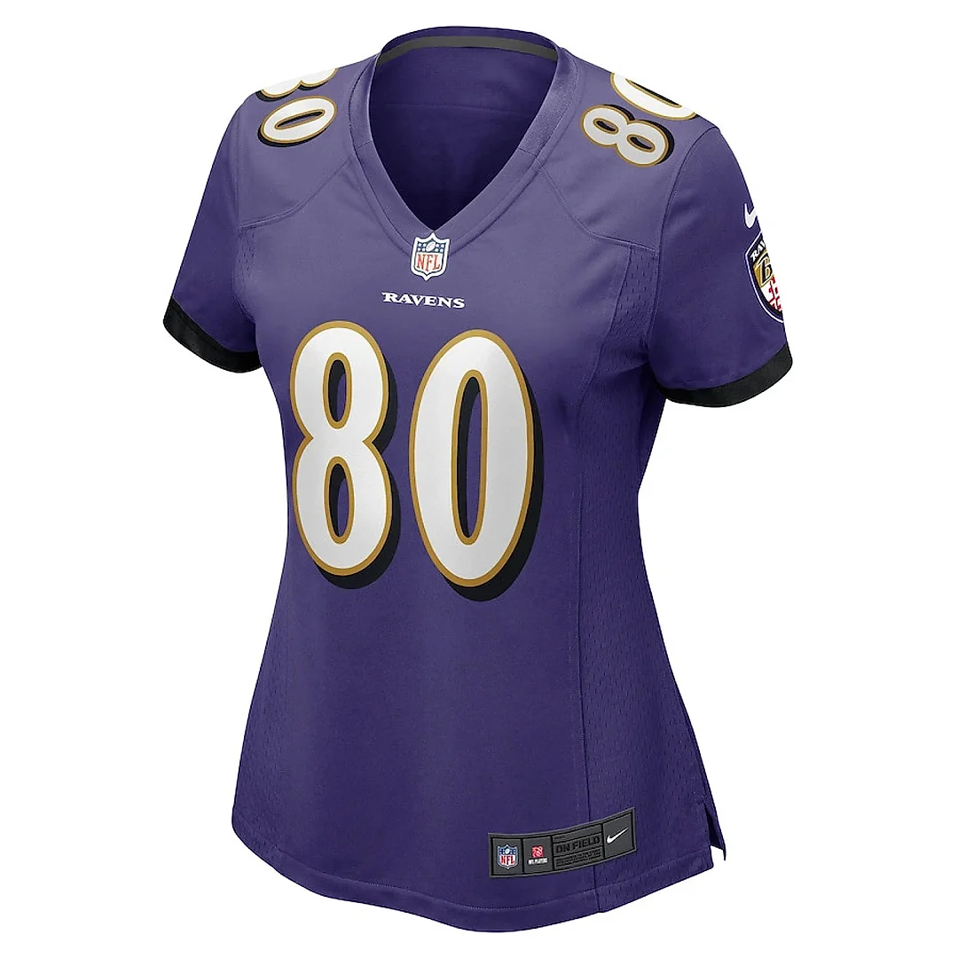 Zennovawear Isaiah Likely 80 Baltimore Ravens Women's Game Jersey - Purple