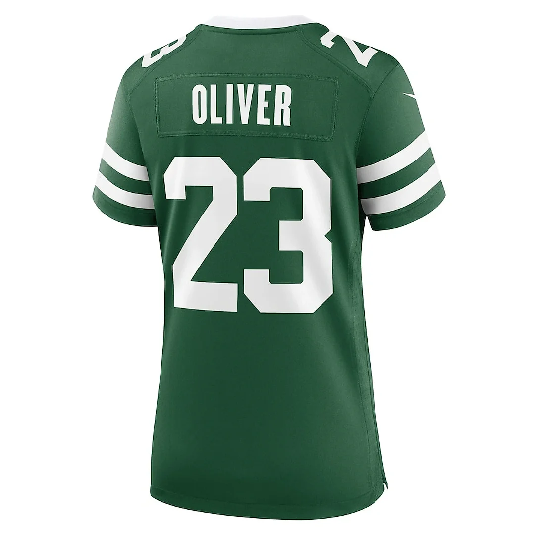 Zennovawear Isaiah Oliver 23 New York Jets Women's Team Game Jersey - Legacy Green
