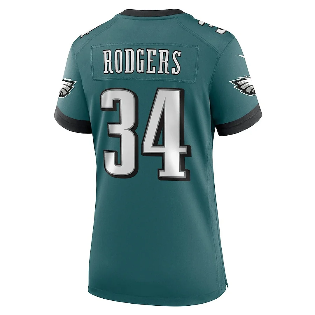Zennovawear Isaiah Rodgers 34 Philadelphia Eagles Super Bowl LIX Women's Jersey - Midnight Green