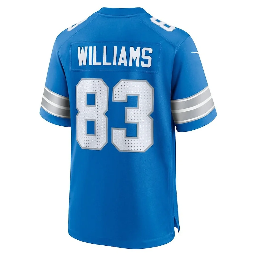 Zennovawear Isaiah Williams 83 Detroit Lions Game Men Jersey - Blue