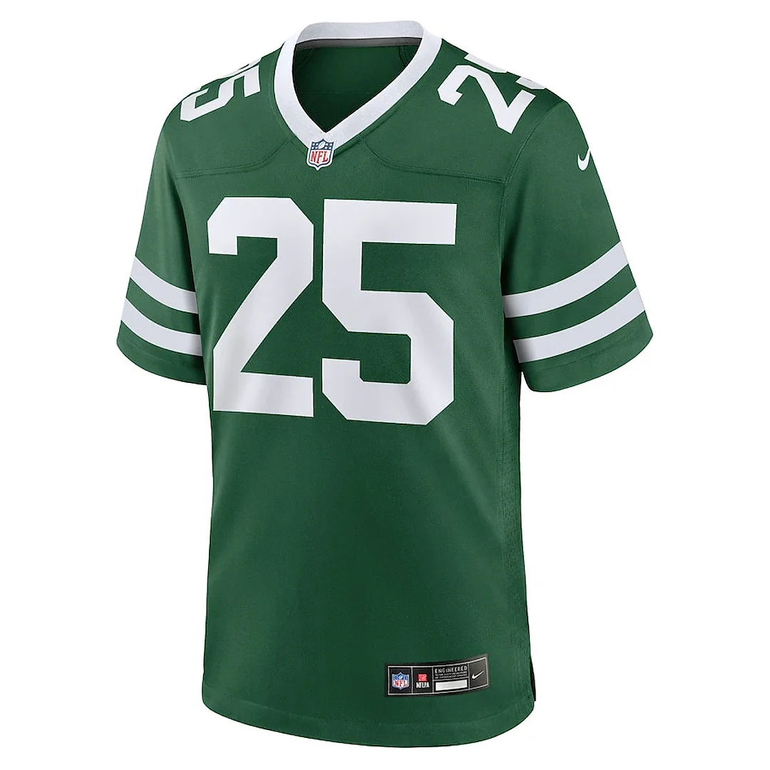 Zennovawear Israel Abanikanda 25 New York Jets Team Game Men Jersey - Legacy Green